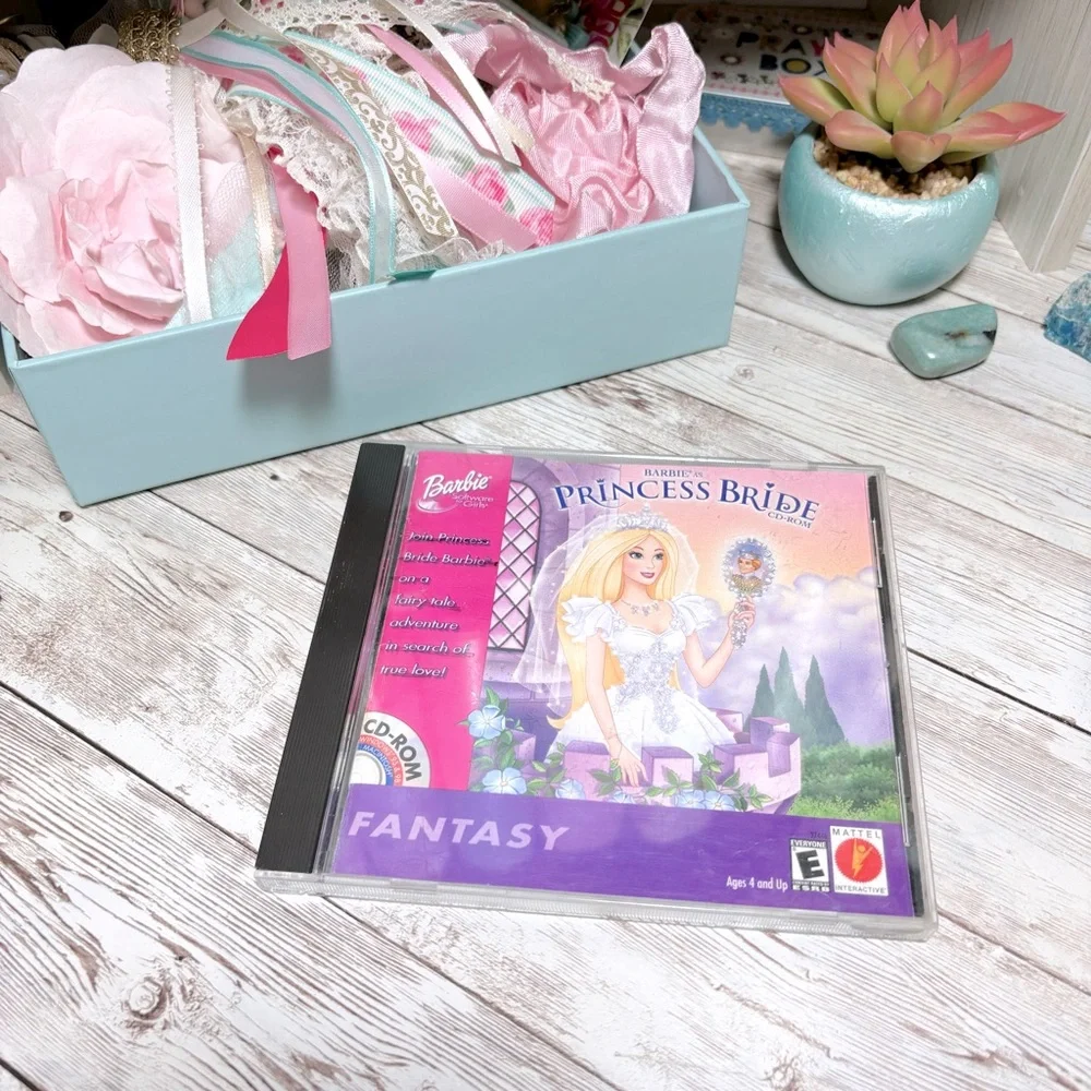 Barbie As Princess Bride PC CD ROM Mattel 2000 Computer Game Windows 95 98 Mac - Picture 2 of 6